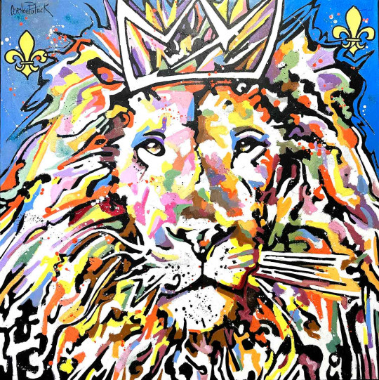Lion royal, version bleu