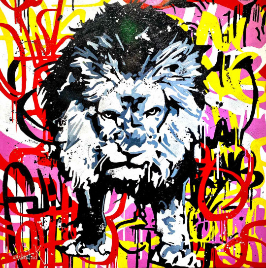 Graffiti lion king