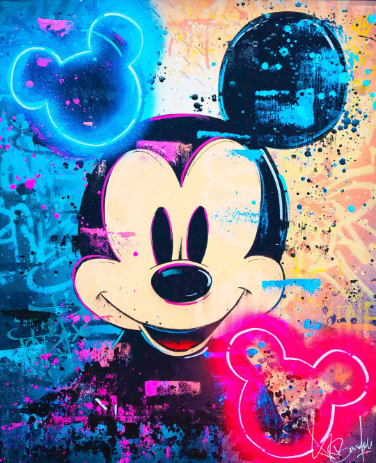 MICKEY MOUSE NEON ART