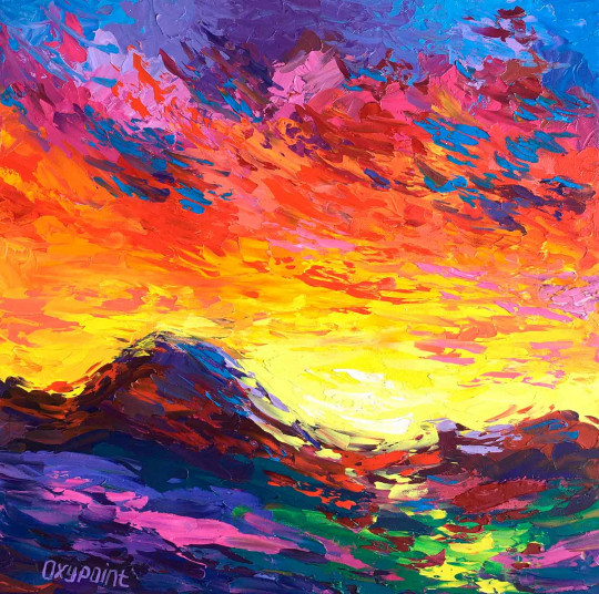 Blazing sky