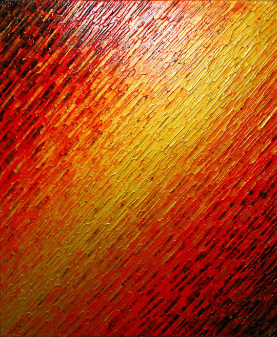 Texture couteau or orange