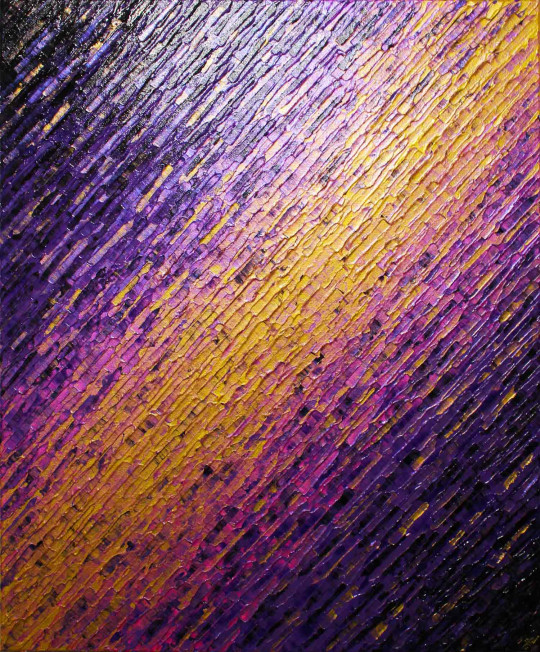 Texture couteau dorée violette