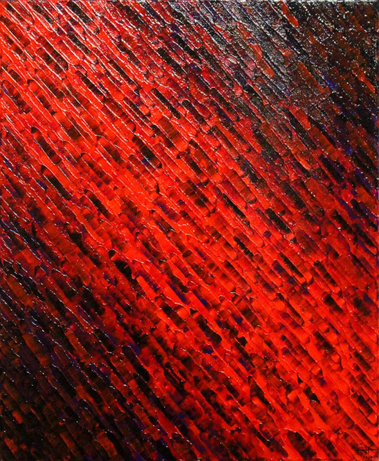 Diagonale rouge violette