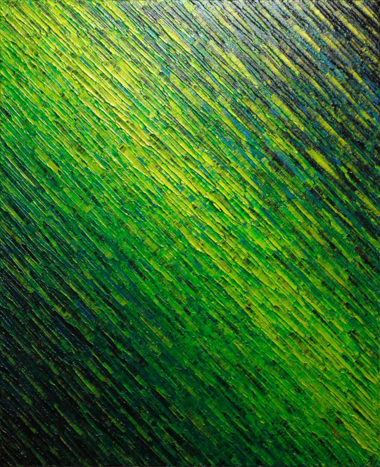 Texture couteau verte iridescente