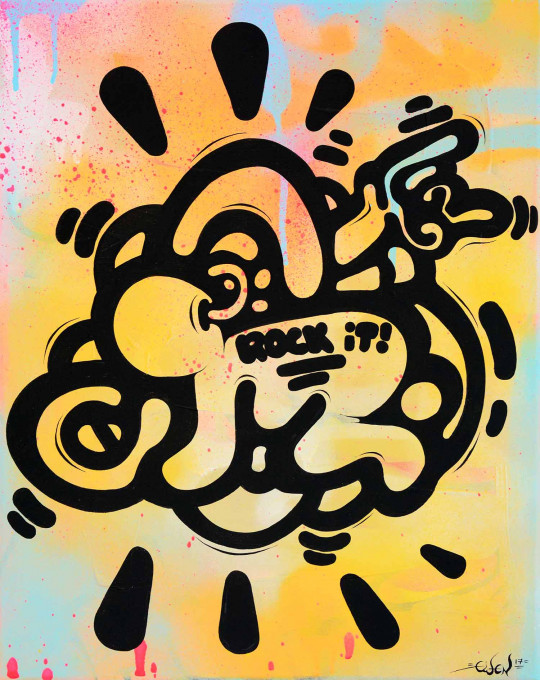 The Radiant Rock'n'roll Baby (inspired by Keith Haring)