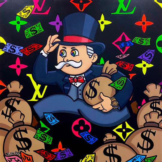 Rainbow Running Mr Monopoly