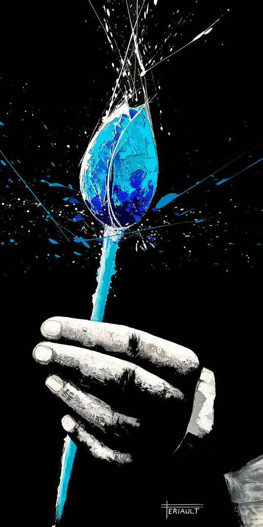 L'homme à la tulipe bleue