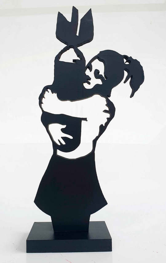 Banksy girl bomb