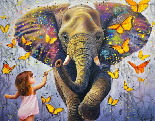 L'Éléphant aux Papillons