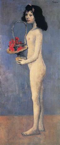 Picasso - Fillette à la corbeille fleurie, 1905